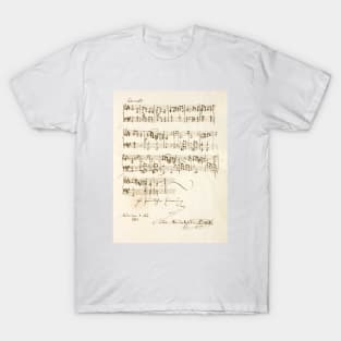Felix Mendelssohn | Original score, manuscript with signature T-Shirt